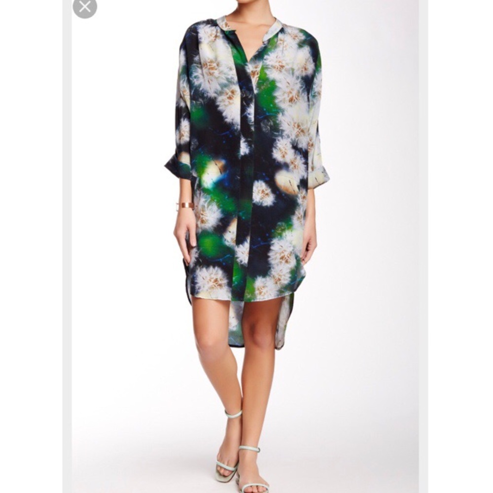 The Odell’s printed hi lo silk dress